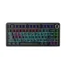 Top view of the AULA F75 Hot Swappable Wired Mechanical Gaming Keyboard showing RGB backlit keys in a compact layout.