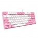 Dareu EK87 Gaming Keyboard (Pink)