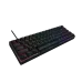Angled top view of Durgod Hades Keyboard with tenkeyless layout and rainbow RGB lighting across standard key set.