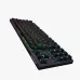 Front branded view of Durgod Taurus K320 Nebula Space Purple Mechanical Keyboard with colorful gradient backlighting.