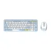 Blue white themed Fantech Keyboard mouse combo