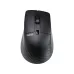 Aera WKM71 wireless mouse top view with scroll wheel, ergonomic curved design and matte black finish