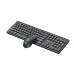 AN-500 compact keyboard and mouse set with ergonomic design, quiet typing keys and smooth responsive control