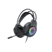 GK-450 RGB gaming headset with cushioned earcups, adjustable headband and microphone for immersive audio experience