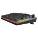 Meetion MK008 Pro RGB Hot-swap Mechanical Keyboard side view raised keycaps gradient RGB lighting adjustable stand