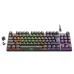 Meetion MK008 Pro RGB Hot-swap Mechanical Keyboard angled view detachable USB-C cable hot-swap switch with knob