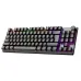 Meetion MK008 Pro RGB Hot-swap Mechanical Keyboard top view compact layout rainbow backlight with volume knob