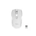 Top view of the Meetion MT-C4120 Little Wireless Keyboard Mouse Combo white mouse showing scroll wheel and USB receiver.