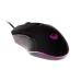 Side angled view of the Meetion MT-C510 Wired Keyboard Mouse Combo mouse highlighting ergonomic shape and glowing edge lighting.
