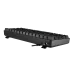 Side angled view of the Meetion MT-MK005BT RGB Dual Mode Wireless Mechanical Keyboard highlighting raised keycaps and sturdy frame.