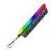 Meetion Vibekey B68 Wireless Membrane Gaming Keyboard angled view dark keycaps gradient RGB lighting detachable strap