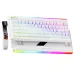 Meetion Vibekey B68 Wireless Membrane Gaming Keyboard front view compact layout white body RGB gradient wrist strap