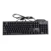 Showing all the keycaps of black color Mofii SK-058 RGB Mechanical Keyboard