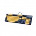 Rapoo V500 PRO Backlit USB Mechanical Gaming Keyboard Yellow and Blue