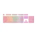 Redragon A130 Pudding 104 Keys Standard Doubleshot PBT Keycap Set