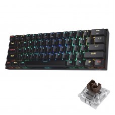 Redragon K530 Draconic 60% Compact RGB Wireless Mechanical Brown Switch Gaming Keyboard