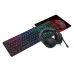 Redragon S107P-BA 4-in-1 Gaming Combo displayed with keyboard mouse headset and mousepad from a clean angled view