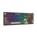 Black Royal Kludge RK N99 mechanical keyboard with RGB backlight, full layout, and a circular display showing the time.