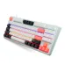 Thunderobot KG3089 Wired Mechanical Keyboard right angle view with rgb on