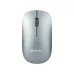 Top-down view of Verbatim Wireless Silent Keyboard Mouse Combo showing sleek silver mouse with minimalist button layout.