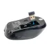 Bottom view of the mouse from the Verbatim Wireless Keyboard Mouse Combo #66519 showing the sensor and USB receiver.