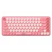Front view showing keys of XO KB12 Dual Mode Wireless Keyboard