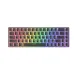 Angled top view of Zifriend TK68 68Keys Mechanical Keyboard showing vibrant RGB gradient across compact 60% layout.