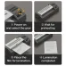 Deli ET115 Laminating Machine, instructional view showing four-step document lamination process