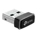 Angled close-up of TP-Link Archer TX1U Nano AX300 USB Wi-Fi 6 Adapter showing compact nano design and USB connector detail