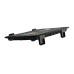 Side profile view of the Meetion MT-CP2020 RGB Gaming Laptop Cooling Pad highlighting adjustable stands and slim frame.
