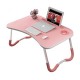 Alluminium Foldable Laptop Table with Cup Holder & IPad Slot