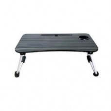 Alluminium Foldable Laptop Table with Cup Holder & IPad Slot