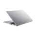 Angled rear view of the silver Acer Aspire 15 AS15-42 laptop, showing the screen partially open and side ports.