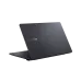 Rear angled view of the partially opened Asus ExpertBook B1 B1403CTA laptop, showing the dark gray lid.