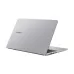 Rear view of the silver Asus ExpertBook B1 B1503CVA laptop, showing the closed lid and open base with ports.
