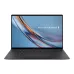 Front view of ASUS ExpertBook B9 Ultra B9406CAA Laptop with slim bezel screen and silver keyboard chassis.