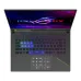 Top-down view of ASUS ROG Strix G16 G614PP Laptop with RGB keyboard, WASD keys highlighted, and numeric touchpad.