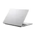 Partially open ASUS VivoBook 14 F1407CA laptop angled to highlight slim profile and matte finish lid.