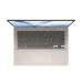 Top-down view of ASUS VivoBook 14 M1407GA laptop showing dark keyboard layout and large centered touchpad.