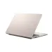 Partially open ASUS VivoBook 14 M1407GA laptop with visible ports and minimalist branding on matte lid.
