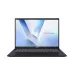 ASUS VivoBook 14 M1407KA laptop open with gradient screen, numeric keypad, and slim bezel design.