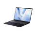ASUS VivoBook 16 M1607GA laptop open with vivid gradient display, slim bezels, and sleek dark chassis.