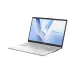 Front view of ASUS Vivobook Go 15 E1504FA Laptop with vivid display showing colorful V-shaped wallpaper.