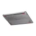 Underside view of ASUS Vivobook Go 15 E1504FA Laptop with cooling vents and red rubber feet for stability.