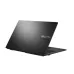 Back angled view of ASUS Vivobook Go 15 E1504FA Laptop lid showing slim metallic design and branding text.