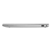 A straight-on side view of the silver HP 15-fd0275TU laptop, showing its slim profile and USB-C port.