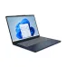 Left-side view of the closed Lenovo IdeaPad Slim 3 14ARP10 Laptop showing Ethernet, USB-A, USB-C, and audio jack ports.