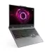 Front view of Lenovo LOQ 15AHP10 Laptop showing vivid concentric graphic and full RGB keyboard with gradient lighting.