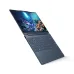 Front-facing shot of the Lenovo Yoga 9 2-in-1 14ILL10 Laptop open with glowing octopus wallpaper and full keyboard visible.
