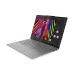 Front view of Lenovo Yoga Pro 7 14IAH10 Laptop with vibrant photo editing interface and colorful portrait display.
